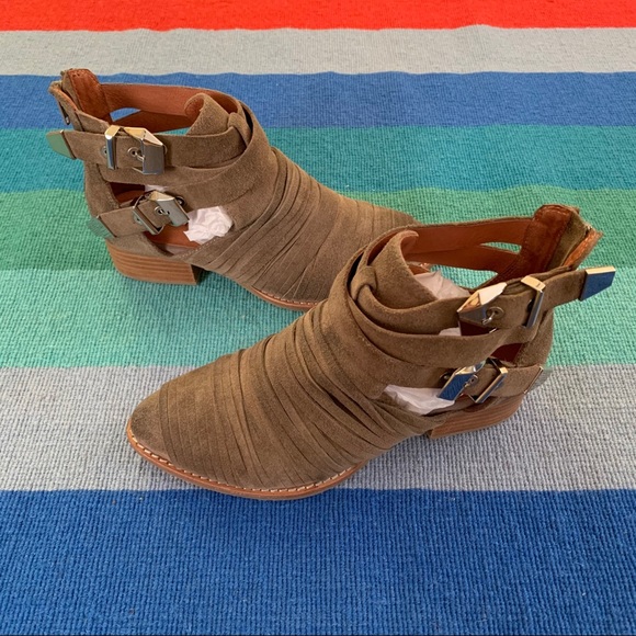 Jeffrey Campbell taupe suede nuestra booties - Picture 8 of 8